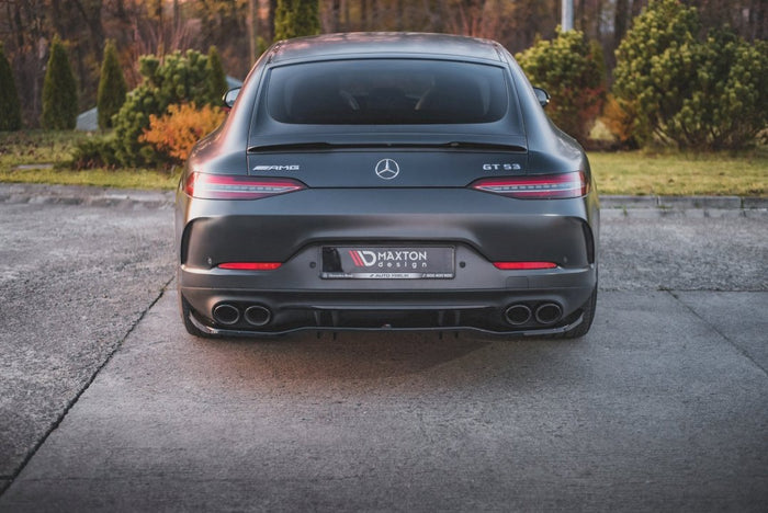 Maxton Design - CENTRAL REAR SPLITTER (W/ VERTICAL BARS) MERCEDES AMG GT 53 4-DOOR COUPE (2018-)