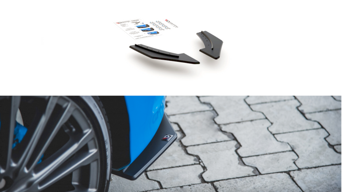 Maxton Design - STREET PRO DURABILITY REAR SIDE SPLITTERS FORD FOCUS RS MK3 (2015-2018)