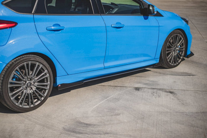 Maxton Design - STREET PRO DURABILITY SIDE SKIRTS DIFFUSERS (+FLAPS) FORD FOCUS RS MK3 (2015-2018)