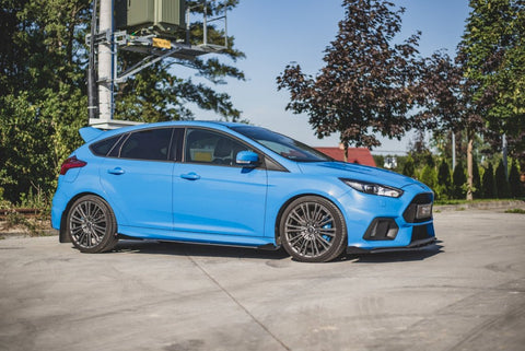 Maxton Design - STREET PRO DURABILITY SIDE SKIRTS DIFFUSERS (+FLAPS) FORD FOCUS RS MK3 (2015-2018)