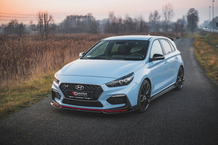 Maxton Design - FRONT SPLITTER V.6 + FLAPS HYUNDAI I30 N MK3 HATCHBACK / FASTBACK