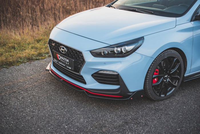 Maxton Design - FRONT SPLITTER V.6 + FLAPS HYUNDAI I30 N MK3 HATCHBACK / FASTBACK