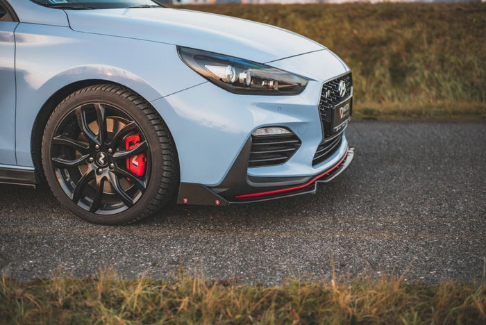 Maxton Design - FRONT SPLITTER V.6 + FLAPS HYUNDAI I30 N MK3 HATCHBACK / FASTBACK