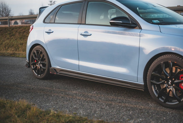 Maxton Design - SIDE SKIRTS DIFFUSERS V.5 + FLAPS HYUNDAI I30 N MK3 / MK3 FL HATCHBACK / FASTBACK