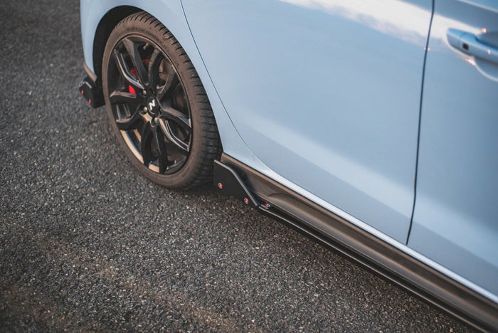 Maxton Design - SIDE SKIRTS DIFFUSERS V.5 + FLAPS HYUNDAI I30 N MK3 / MK3 FL HATCHBACK / FASTBACK