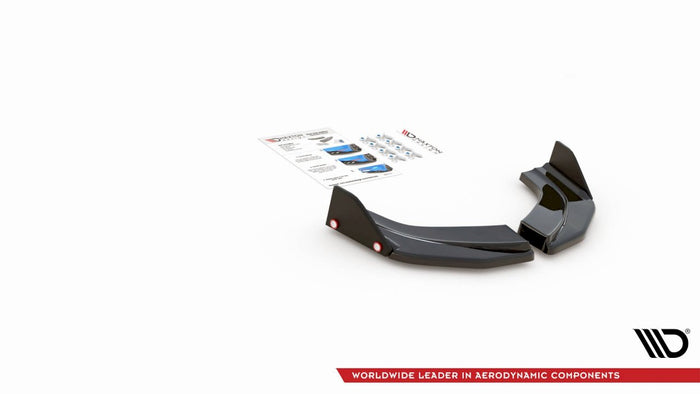 Maxton Design - REAR SIDE SPLITTERS V.6 + FLAPS HYUNDAI I30 N MK3 HATCHBACK