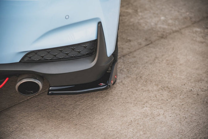Maxton Design - REAR SIDE SPLITTERS V.6 + FLAPS HYUNDAI I30 N MK3 HATCHBACK
