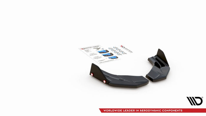 Maxton Design - REAR SIDE SPLITTERS V.7 + FLAPS HYUNDAI I30 N MK3 HATCHBACK