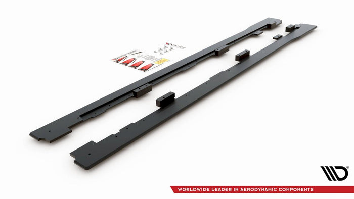 Maxton Design - STREET PRO SIDE SKIRTS DIFFUSERS VW GOLF GTI MK6 (2008-2012)