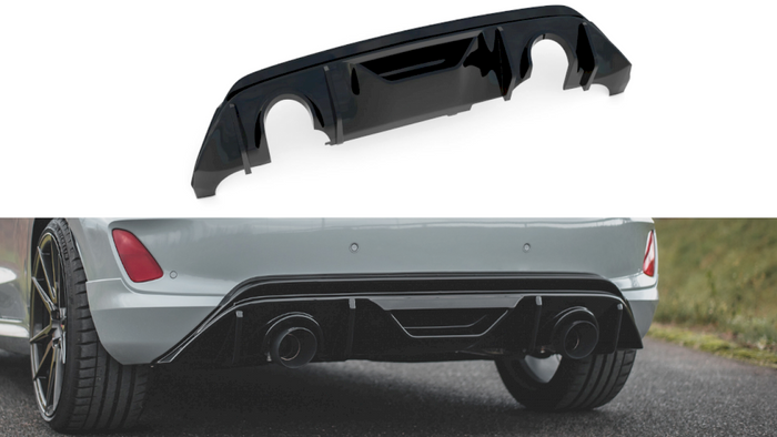 Maxton Design - V3 Rear Diffuser (RS Look) - Ford Fiesta MK8 / 8.5 ST Line & ST
