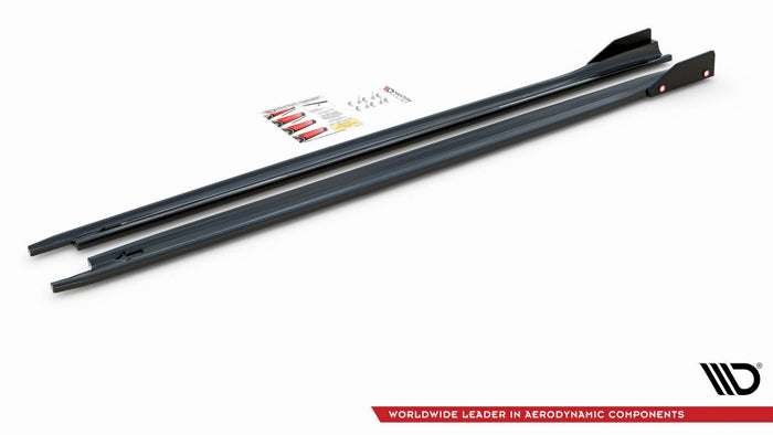 Maxton Design - SIDE SKIRTS DIFFUSERS V.2 + FLAPS SKODA OCTAVIA RS MK4