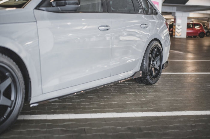 Maxton Design - SIDE SKIRTS DIFFUSERS V.2 + FLAPS SKODA OCTAVIA RS MK4
