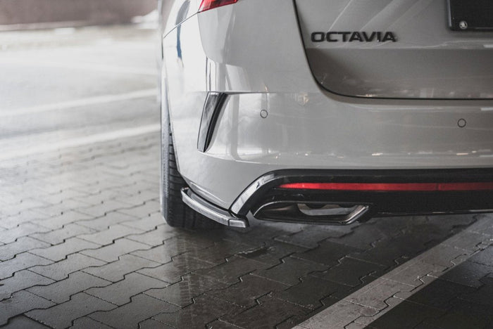 Maxton Design - REAR SIDE SPLITTERS V1 SKODA OCTAVIA RS MK4 (2020-2024)