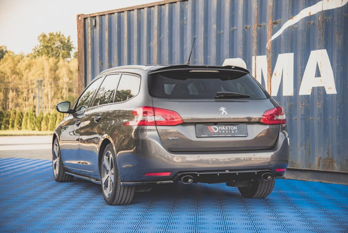 Maxton Design - REAR VALANCE + EXHAUST ENDS IMITATION PEUGEOT 308 SW MK2 FACELIFT (2017-2021)