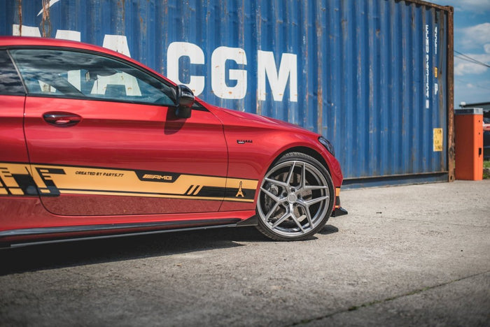 Maxton Design - Street PRO Side Skirts Diffusers + Flaps Mercedes-AMG C43 / AMG-Line Coupe C205