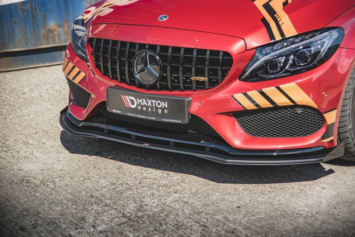 Maxton Design -  Street PRO Front Splitter + Flaps Mercedes-AMG C43 / AMG-Line Coupe C205