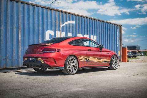 Maxton Design - STREET PRO DURABILITY REAR SIDE SPLITTERS (+FLAPS) MERCEDES-AMG C43 COUPE C205 (2016-)