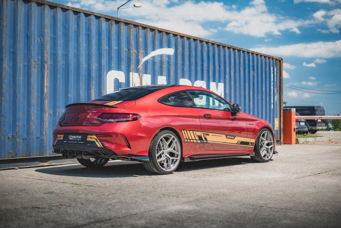 Maxton Design - STREET PRO DURABILITY REAR SIDE SPLITTERS (+FLAPS) MERCEDES-AMG C43 COUPE C205 (2016-)