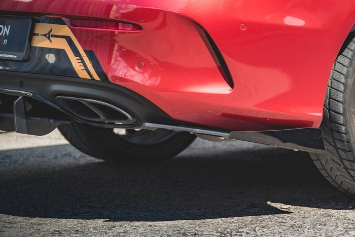 Maxton Design - STREET PRO DURABILITY REAR SIDE SPLITTERS (+FLAPS) MERCEDES-AMG C43 COUPE C205 (2016-)