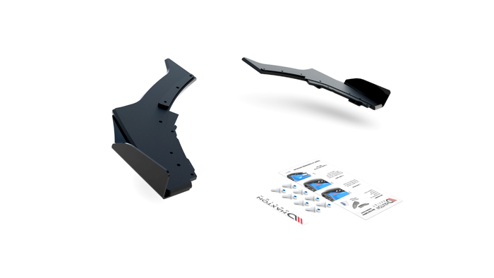 Maxton Design - STREET PRO DURABILITY REAR SIDE SPLITTERS V3 (+FLAPS) BMW 1 F20 M-PACK FACELIFT / M140I (2015-2019)