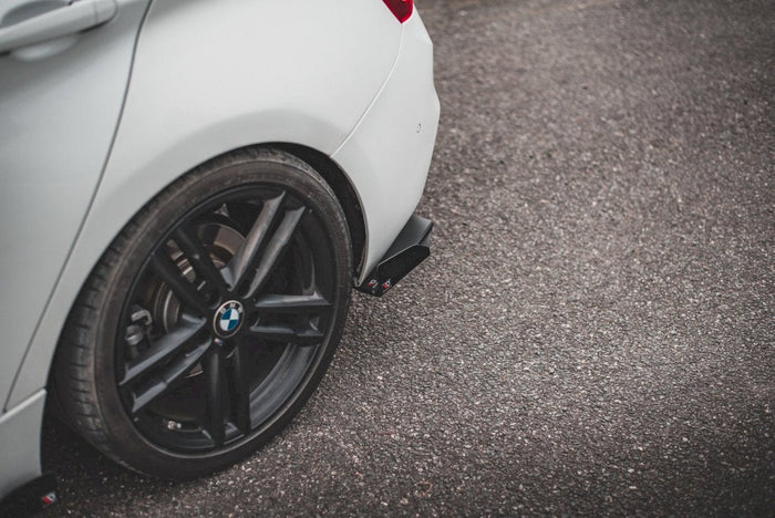 Maxton Design - STREET PRO DURABILITY REAR SIDE SPLITTERS V3 (+FLAPS) BMW 1 F20 M-PACK FACELIFT / M140I (2015-2019)