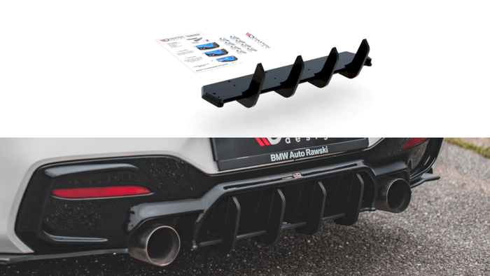 Maxton Design - STREET PRO DURABILITY REAR DIFFUSER V4 BMW M140I (2016-2019)