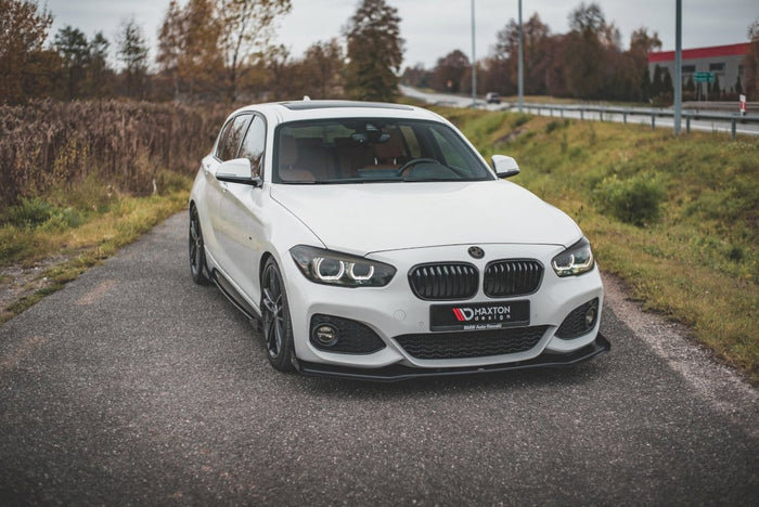 Maxton Design - STREET PRO RACING DURABILITY FRONT SPLITTER V3 (+FLAPS) BMW 1 F20 M-PACK FACELIFT / M140I (2015-2019)