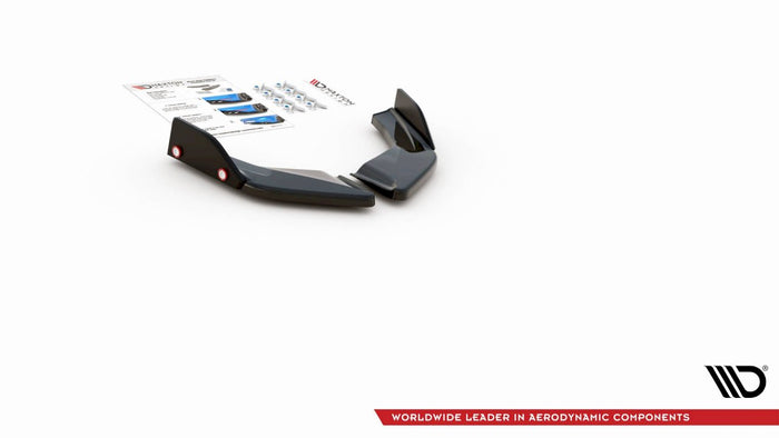 Maxton Design - REAR SIDE SPLITTERS V.2 + FLAPS VOLKSWAGEN GOLF GTI / GTE MK8