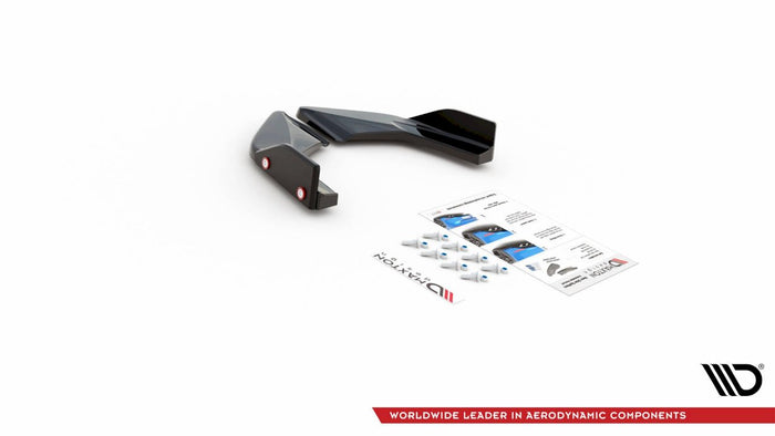 Maxton Design - REAR SIDE SPLITTERS V.2 + FLAPS VOLKSWAGEN GOLF GTI / GTE MK8