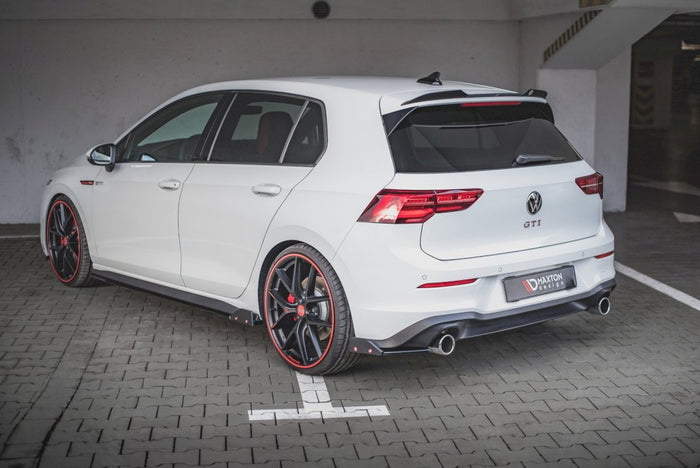Maxton Design - REAR SIDE SPLITTERS V.2 + FLAPS VOLKSWAGEN GOLF GTI / GTE MK8
