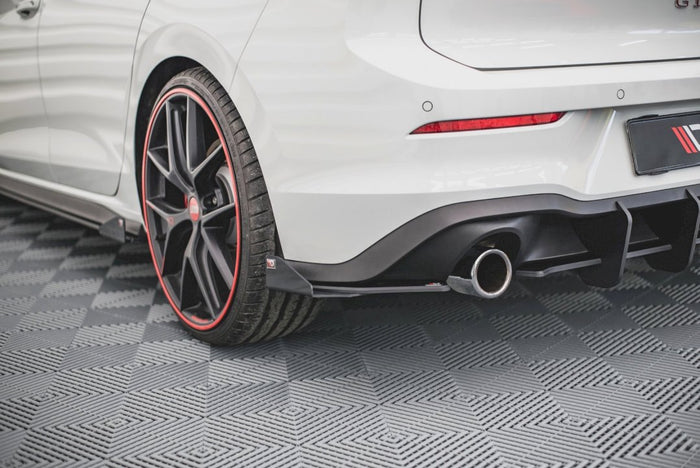 Maxton Design - Street Pro Rear Side Splitters + Flaps Volkswagen Golf GTI / GTE / R-Line Mk8