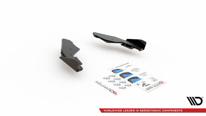 Maxton Design - Street Pro Rear Side Splitters + Flaps Volkswagen Golf GTI / GTE / R-Line Mk8