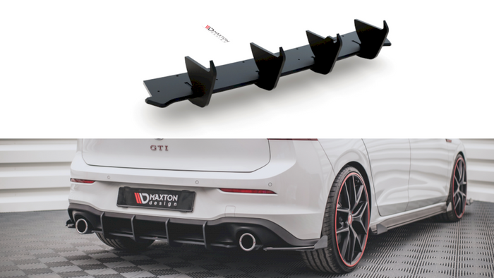 Maxton Design - STREET PRO REAR DIFFUSER V1 VW GOLF 8 GTI (2020-)