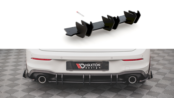 Maxton Design - STREET PRO REAR DIFFUSER V2 VW GOLF 8 GTI (2020-)