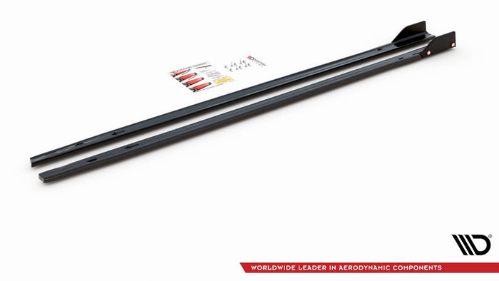 Maxton Design - SIDE SKIRTS DIFFUSERS V.2 + FLAPS VOLKSWAGEN GOLF GTI / GTE / GTI CLUBSPORT / R-LINE MK8