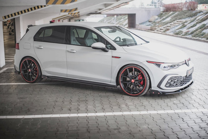 Maxton Design - SIDE SKIRTS DIFFUSERS V.2 + FLAPS VOLKSWAGEN GOLF GTI / GTE / GTI CLUBSPORT / R-LINE MK8