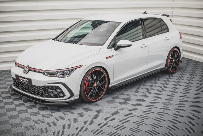 Maxton Design - STREET PRO SIDE SKIRTS DIFFUSERS + FLAPS VOLKSWAGEN GOLF GTI / GTE / GTI CLUBSPORT / R-LINE MK8