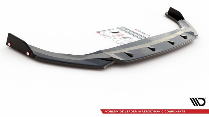 Maxton Design - FRONT SPLITTER V.2 + FLAPS VOLKSWAGEN GOLF GTI / GTE / R-LINE MK8