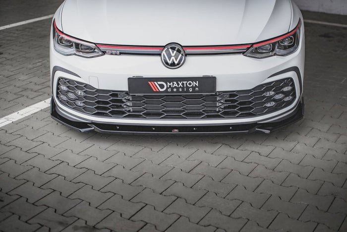 Maxton Design - FRONT SPLITTER V.2 + FLAPS VOLKSWAGEN GOLF GTI / GTE / R-LINE MK8
