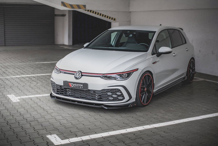 Maxton Design - FRONT SPLITTER V.2 + FLAPS VOLKSWAGEN GOLF GTI / GTE / R-LINE MK8