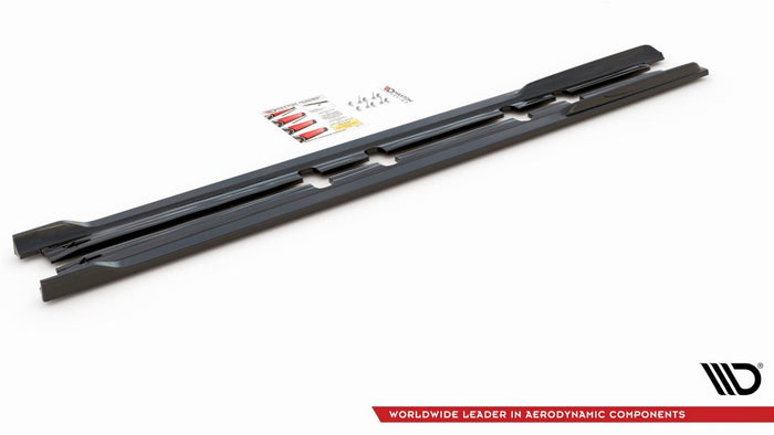 Maxton Design - Side Skirts Diffusers V.2 Seat Leon FR ST / Hatchback Mk4 / Cupra Leon ST / Hatchback Mk1 / Mk1 Facelift