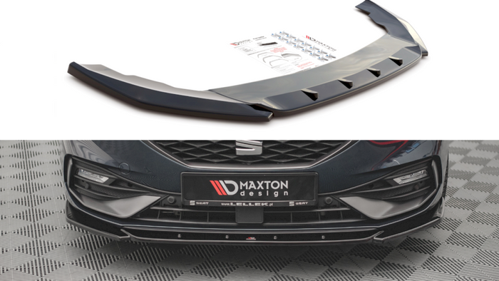 Maxton Design - FRONT SPLITTER V2 SEAT LEON FR MK4 (2020-)