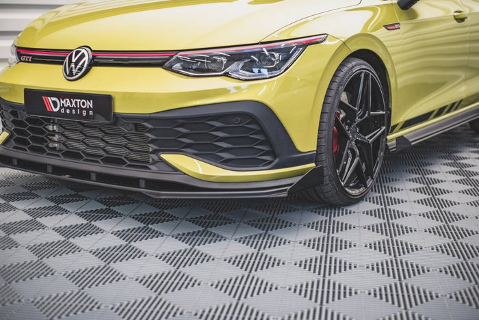 Maxton Design - STREET PRO FRONT SPLITTER (+FLAPS) VW GOLF 8 GTI CLUBSPORT (2020-)
