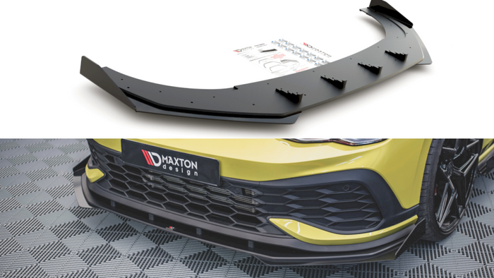 Maxton Design - STREET PRO FRONT SPLITTER (+FLAPS) VW GOLF 8 GTI CLUBSPORT (2020-)