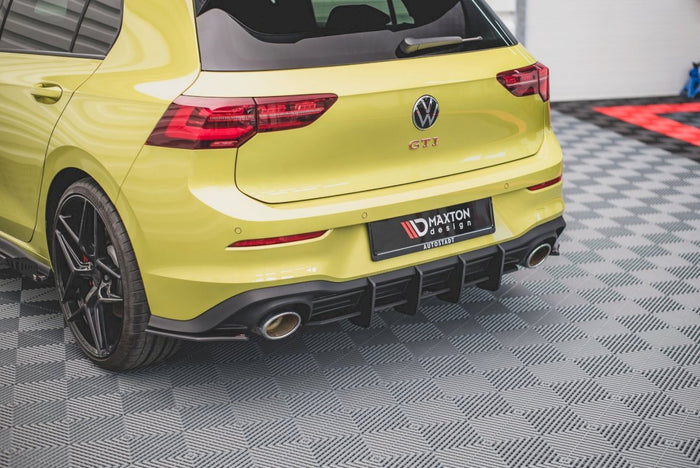 Maxton Design - STREET PRO REAR DIFFUSER V2 VW GOLF 8 GTI CLUBSPORT (2020-)