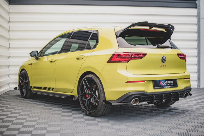 Maxton Design - STREET PRO REAR SIDE SPLITTERS (+FLAPS) VW GOLF 8 GTI CLUBSPORT (2020-)