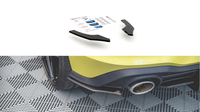 Maxton Design - STREET PRO REAR SIDE SPLITTERS VW GOLF 8 GTI CLUBSPORT (2020-)