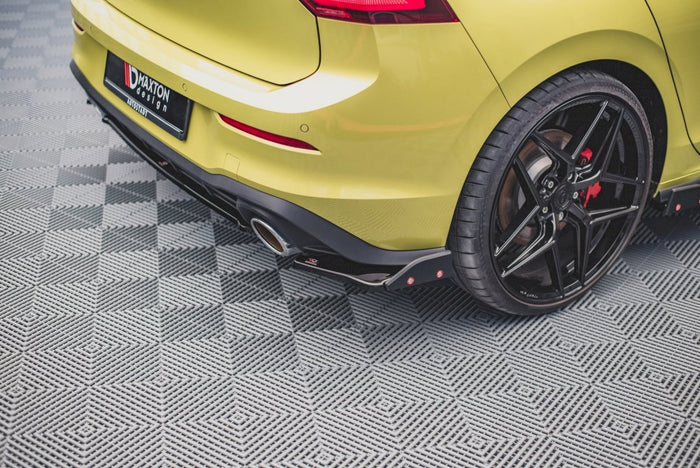 Maxton Design - REAR SIDE SPLITTERS V.1 + FLAPS VW GOLF 8 GTI CLUBSPORT