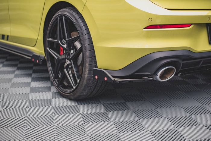 Maxton Design - REAR SIDE SPLITTERS V.1 + FLAPS VW GOLF 8 GTI CLUBSPORT