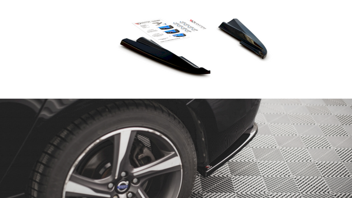 Maxton Design - REAR SIDE SPLITTERS VOLVO S60 R-DESIGN MK2 (2014-2018)